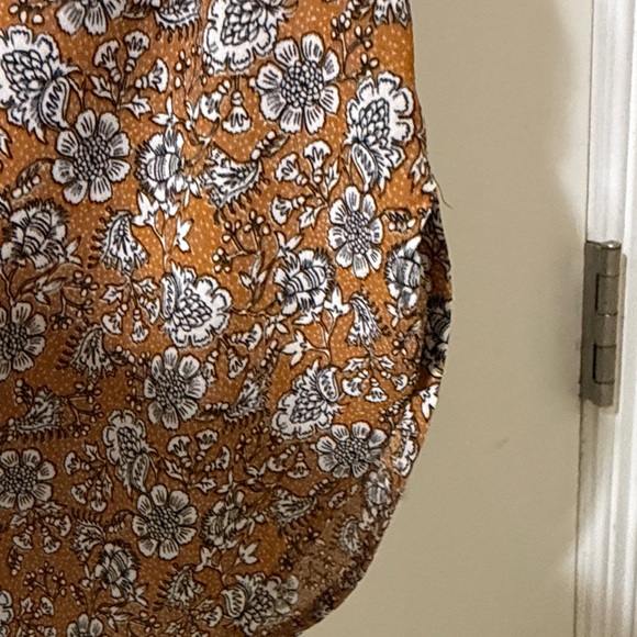 LOFT Women's Floral Blouse - Mustard and Gray - Picture 7 of 7